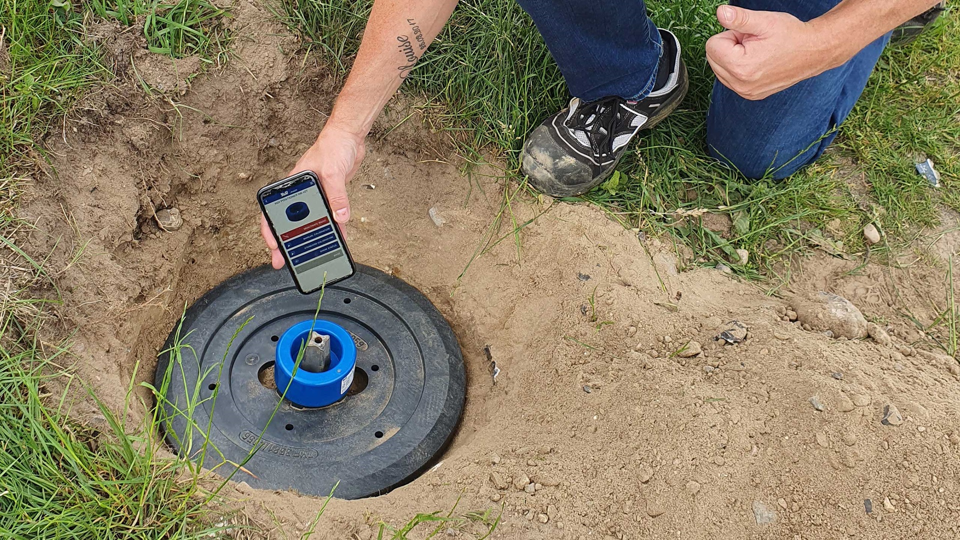 AVK smart water positioner connected to the VIDI Cloud software