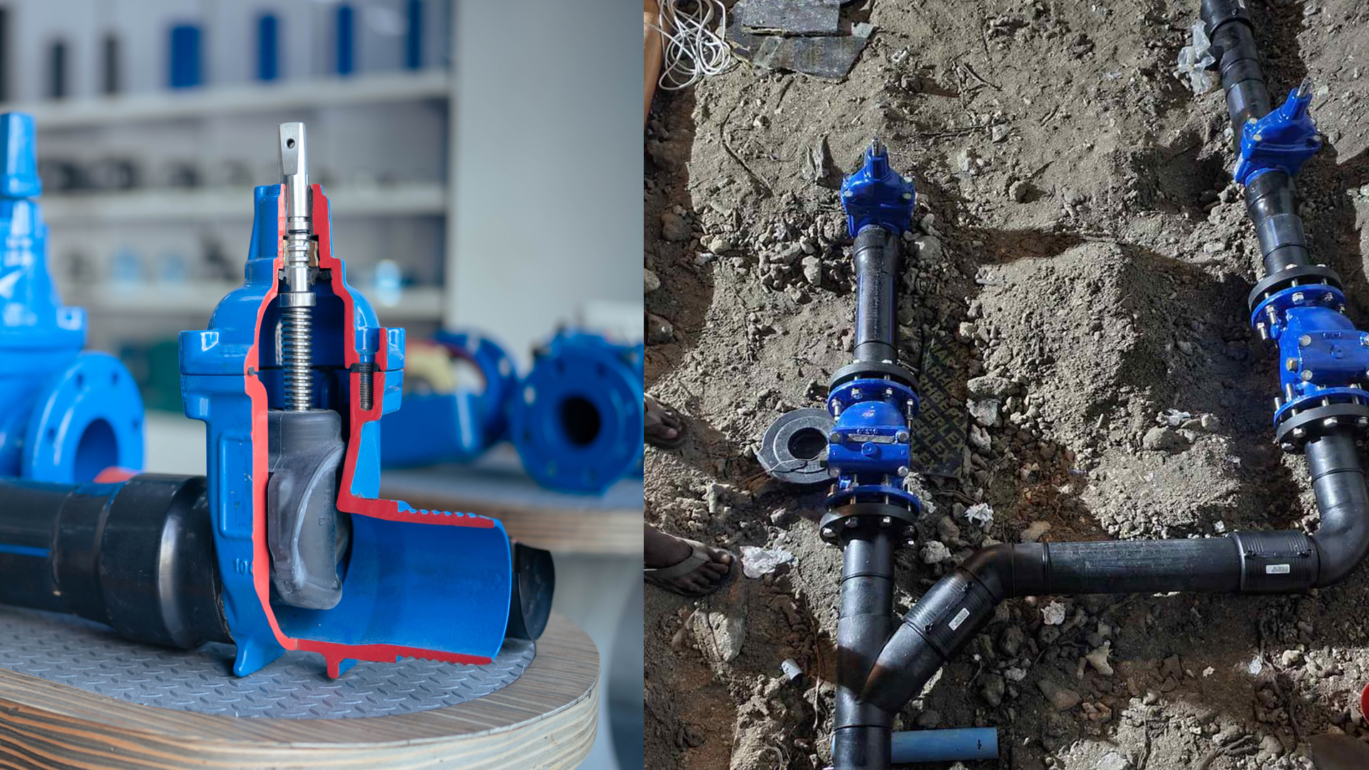 AVK Series 36/80 Gate valves c/w PE-end_Maldives